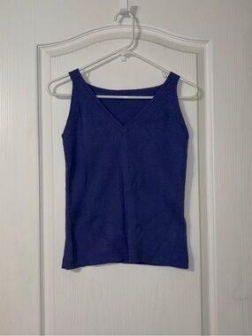 White Stag Purple V-Neck Knit Tank
